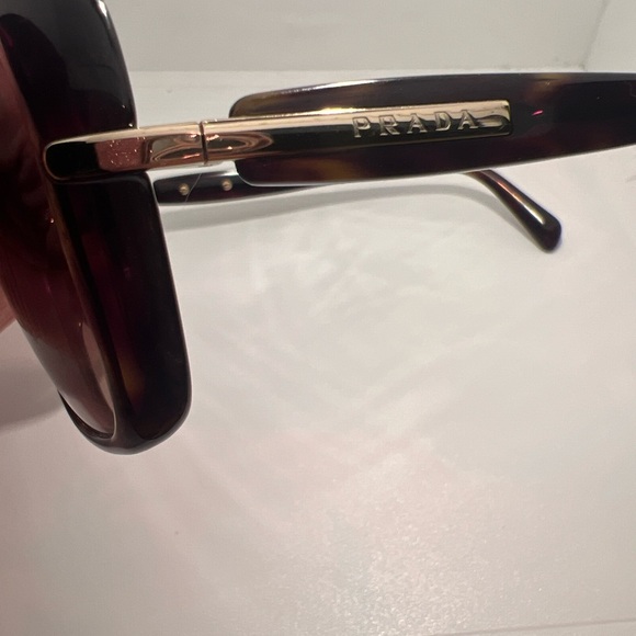 Prada SPR 08O SUNGLASSES  Havana Brown gradient, 57[] 17 BP39418749 Italy 2AU-6 - Picture 3 of 13